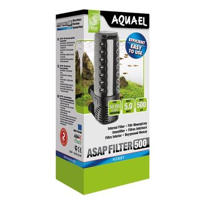 Aquael "Asap Filter 500" 500 л/час, 5 Вт Фильтр для аквариума до 150л Aquael "Asap Filter 500" 500 л/час, 5 Вт Фильтр для аквариума до 150л