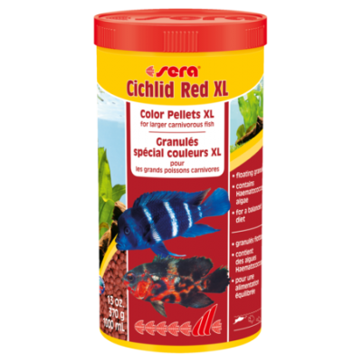 Sera "Cichlid Red XL" 1 л (основной корм для крупных плотоядных цихлид)  Sera "Cichlid Red XL" 1 л (основной корм для крупных плотоядных цихлид)