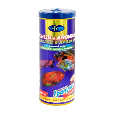 Биодизайн "Цихлид & Арована" 1 л (палочки) Биодизайн "Цихлид & Арована" 1 л (палочки)