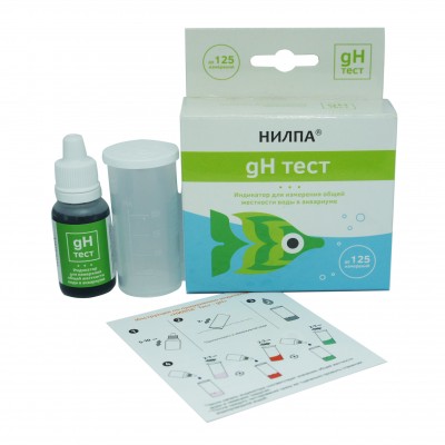 Нилпа "gH тест"для определения общей жесткости воды (тест) Нилпа "gH тест"для определения общей жесткости воды (тест)