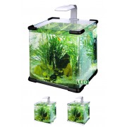 Hailea "C40" Чёрный, 40л, LED-светильник, фильтр ВТ-200 (аквариум)