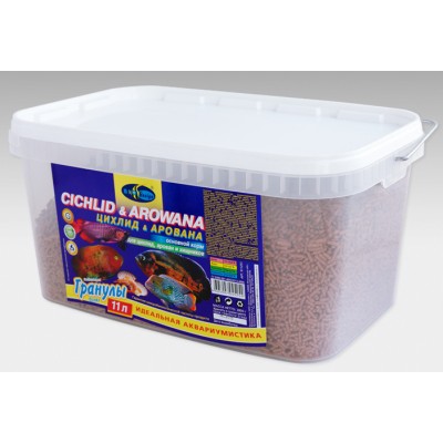 Биодизайн "Цихлид & Арована" 11л (палочки) Биодизайн "Цихлид & Арована" 11л (палочки)