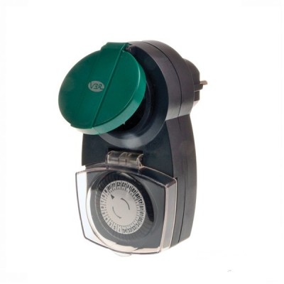 REV "Таймер IP 44 механический с защитой" 48 вкл в сутки, интервал 30 мин, 3500 Вт REV "Таймер IP 44 механический с защитой" 48 вкл в сутки, интервал 30 мин, 3500 Вт