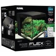 Fluval "Flex" Чёрный, 34 л, LED 7 Вт, Фильтр 260 л/час (аквариум)