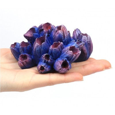 Морские желуди 9.5х7.5х5см (Коралл искуственный) фиолет Морские желуди 9.5х7.5х5см (Коралл искуственный) фиолет