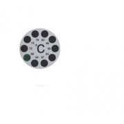 Skat термометр наклейка круглая