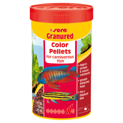 Sera "Granured" 100 мл (гранулы для цихлид) Sera "Granured" 100 мл (гранулы для цихлид)