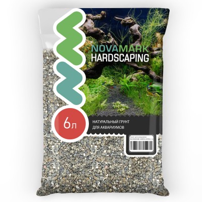 Novamark "Hardscaping Галька морская темная (Relict Dark)" 3-5мм, 6л (9.5кг) Novamark "Hardscaping Галька морская темная (Relict Dark)" 3-5мм, 6л (9.5кг)