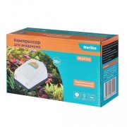 Naribo "компрессор  с регулятором, для аквариума 100-300л" двухканальный, 5Вт, 2х2,5л/мин 