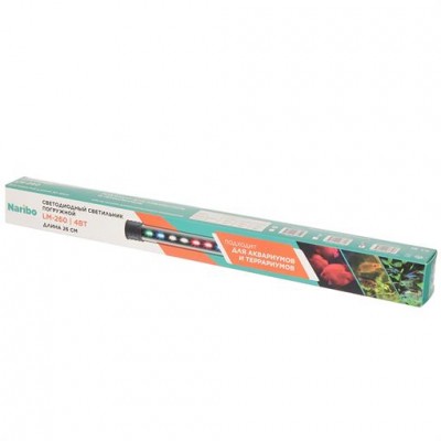 Naribo "Светильник погружной LM-260WRB" 4Вт, белые, красные и синие светодиоды, 26х2,1х1,1см Naribo "Светильник погружной LM-260WRB" 4Вт, белые, красные и синие светодиоды, 26х2,1х1,1см