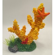 Ветка коралла желтая со звездочкой 850р 