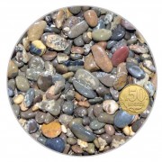 Галька Биодизайн бело-черно-коричневая 5-7мм. Пакет 4л. 5кг.