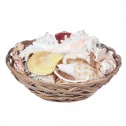 Набор раковин "Фрукты моря" в корзинке (19см)