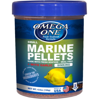 Pellets "Omega one" тонущие гранулы корм с чесоком 231г Pellets "Omega one" тонущие гранулы корм с чесоком 231г