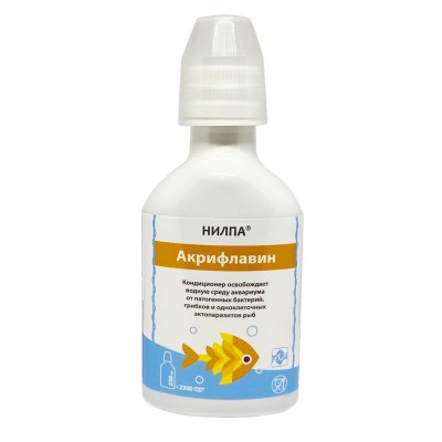 Нилпа "Акрифлавин" 230мл на 2300л (кондиционер от патогенных бактерий, грибков и одноклеточных) Нилпа "Акрифлавин" 230мл на 2300л (кондиционер от патогенных бактерий, грибков и одноклеточных)