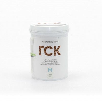 Aquamenu Pro "ГСК-М" гречишно-спирулиновые 1-2мм гранулы 250мл/90г (корм для рыб) Aquamenu Pro "ГСК-М" гречишно-спирулиновые 1-2мм гранулы 250мл/90г (корм для рыб)