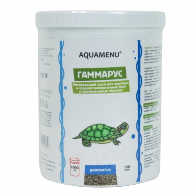 Aquamenu "Гаммарус сушеный" 1л/120г (лакомство для черепах) Aquamenu "Гаммарус сушеный" 1л/120г (лакомство для черепах)