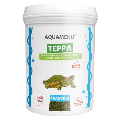 Aquamenu "Терра" 250л/75г (корм для черепах) Aquamenu "Терра" 250л/75г (корм для черепах)