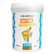 Aquamenu "Эктив" 250мл/50г универсальные хлопья  (корм для рыб)