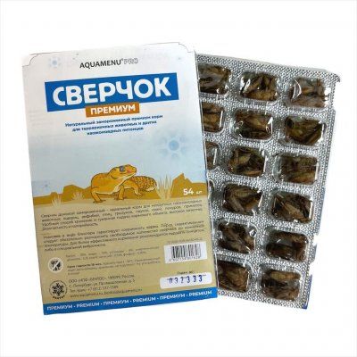 Аква Меню "Сверчок Премиум" замороженный блистер уп. 54 шт. Аква Меню "Сверчок Премиум" замороженный блистер уп. 54 шт.
