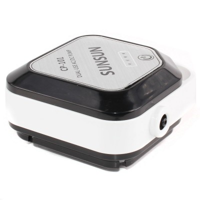 Sunsun "CP 201" компрессор диафраговый AC/DC с аккумулятором 1,5W 5 л/мин Sunsun "CP 201" компрессор диафраговый AC/DC с аккумулятором 1,5W 5 л/мин