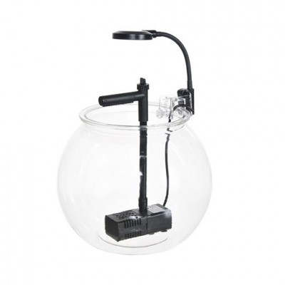 Аквариум-шар для рыбки петушка Naribo A-100, 4л, пластиковый, с оборудованием Аквариум-шар для рыбки петушка Naribo A-100, 4л, пластиковый, с оборудованием