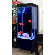 Вертикальный аквариум 220л. цельный с тумбой на ножках 50*48*146см