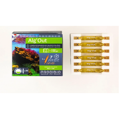 Prodibio "Alg'Out" ампула до 200л(антифосфатный комплекс против водорослей) Prodibio "Alg'Out" ампула до 200л(антифосфатный комплекс против водорослей)