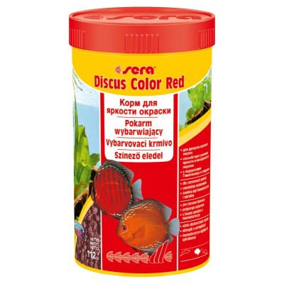 Sera "Discus Color Red" 100мл для красных/жёлтых форм (гранулы) Sera "Discus Color Red" 100мл для красных/жёлтых форм (гранулы)