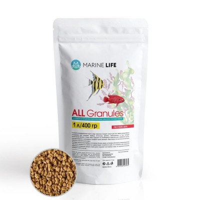Marine Life "ALL Granules 4-5мм" 1 лгранулы (корм) Marine Life "ALL Granules 4-5мм" 1 лгранулы (корм)