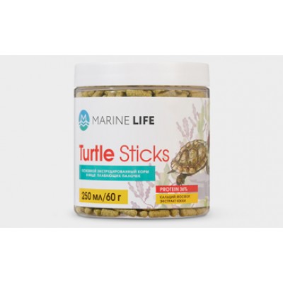 Marine Life "Turtle Sticks" палочки для черепах 15-20мм 250мл (корм) Marine Life "Turtle Sticks" палочки для черепах 15-20мм 250мл (корм)