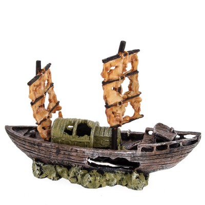 Prime "Затонувший парусник" 34*15*24 см (декорация пластиковая) Prime "Затонувший парусник" 34*15*24 см (декорация пластиковая)