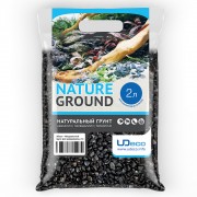 UDeco "Canyon Black" 6-12 мм, 2 л (чёрный гравий)