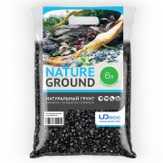 UDeco "Canyon Black" 6-12 мм, 6 л (чёрный гравий)