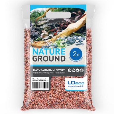 UDeco "River Pink" 3-4 мм, 2 л (розовый гравий) UDeco "River Pink" 3-4 мм, 2 л (розовый гравий)