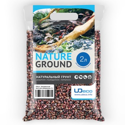 UDeco "River Pink" 6-8 мм, 2 л (розовый гравий) UDeco "River Pink" 6-8 мм, 2 л (розовый гравий)