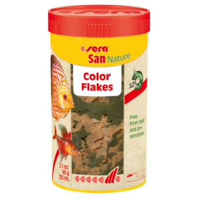 Sera "San Nature" 250 мл (натуральные хлопья для яркости окраски) Sera "San Nature" 250 мл (натуральные хлопья для яркости окраски)