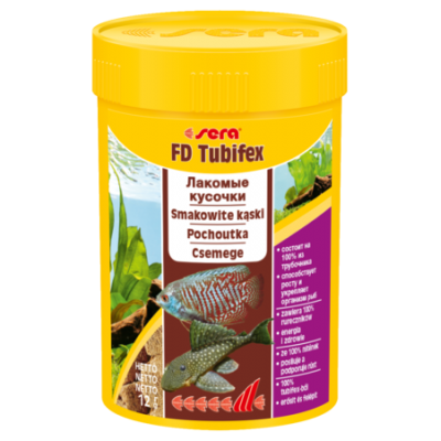 Sera "FD Tubifex" 100 мл (лиофилизированный трубочник) Sera "FD Tubifex" 100 мл (лиофилизированный трубочник)