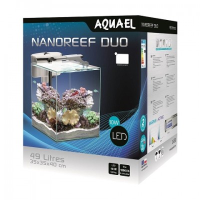 Aquael "Nanoreef Duo" Белый, 49 л, 35*35*40 см (аквариумный набор) Aquael "Nanoreef Duo" Белый, 49 л, 35*35*40 см (аквариумный набор)