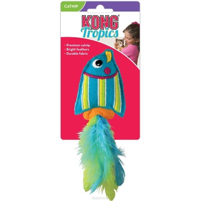 Kong "Тропическая рыбка 12см с кошачьей мятой Kong "Тропическая рыбка 12см с кошачьей мятой