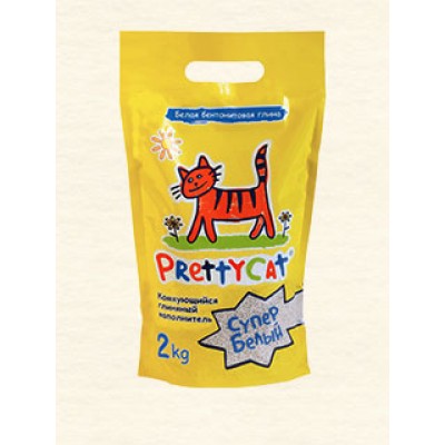 PrettyCat "Супер Белый" 2кг (Комкующийся глиняный наполнитель) PrettyCat "Супер Белый" 2кг (Комкующийся глиняный наполнитель)