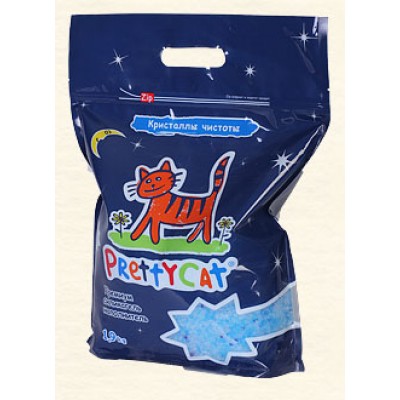 PrettyCat "Кристаллы Чистоты" 1,9кг(Премиум Силикагель) PrettyCat "Кристаллы Чистоты" 1,9кг(Премиум Силикагель)