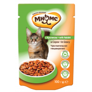Мнямс "Паучи с кроликом в соусе для кошек" 100г.(корм для котят)