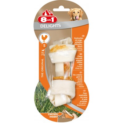 8in1 "Delights S" (косточка с куриным мясом 11см) 8in1 "Delights S" (косточка с куриным мясом 11см)