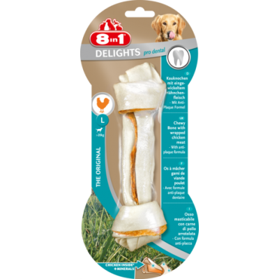 8in1 "Dental Delights L" (косточка с куриным мясом 21см) 8in1 "Dental Delights L" (косточка с куриным мясом 21см)