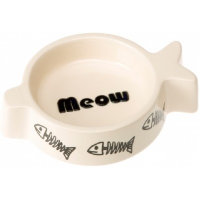 Ferplast Миска керамическая фигурная для кошек Rigel, 150 мл, 17*12,5*4 см Ferplast Миска керамическая фигурная для кошек Rigel, 150 мл, 17*12,5*4 см