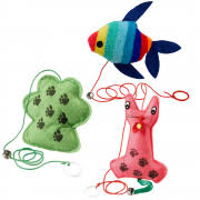 Ferplast  PA 5024 Игрушки для кошек на веревочке в ассортименте